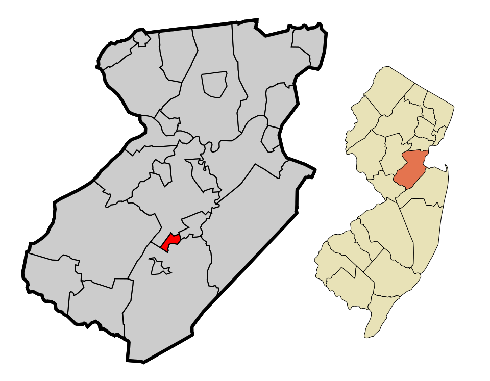 Locator map of Helmetta