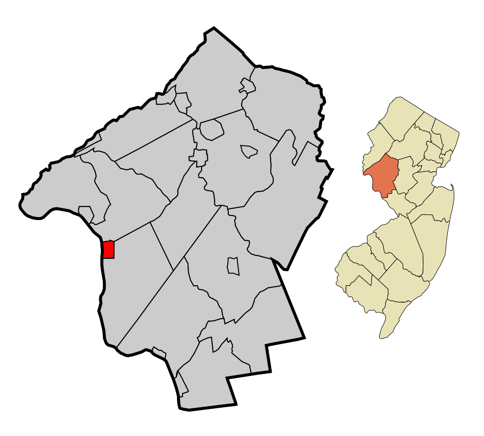 Locator map of Frenchtown