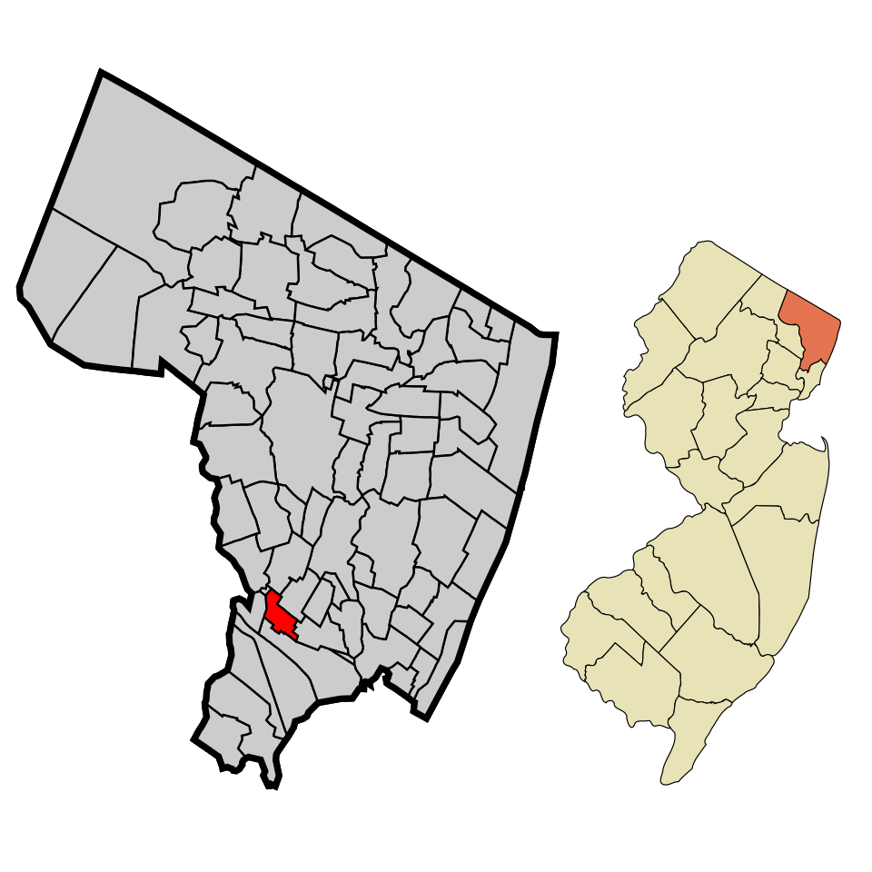 Locator map of Wood-Ridge