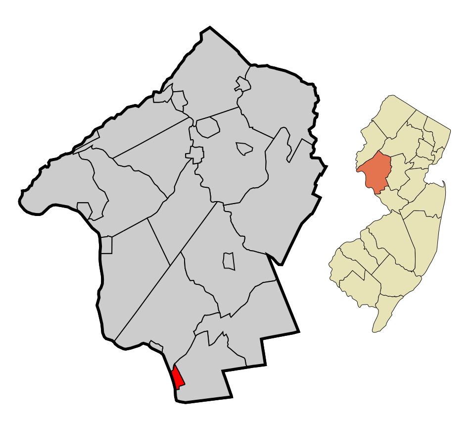 Locator map of Lambertville