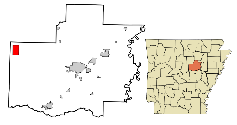 Locator map of Rose Bud
