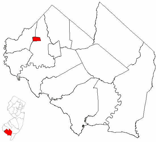 Locator map of Shiloh