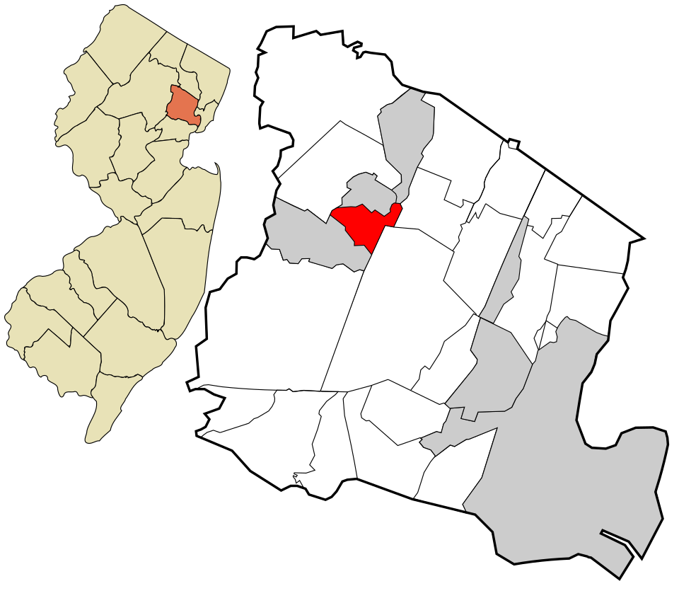 Locator map of Essex Fells