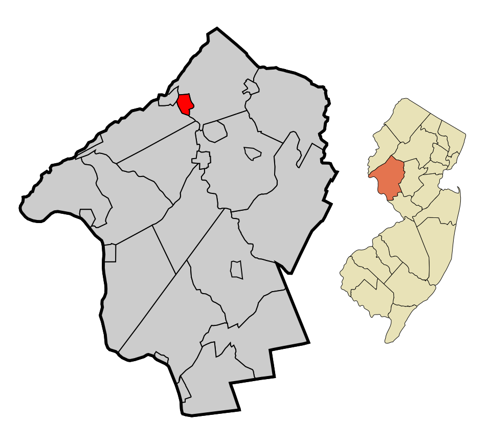 Locator map of Glen Gardner