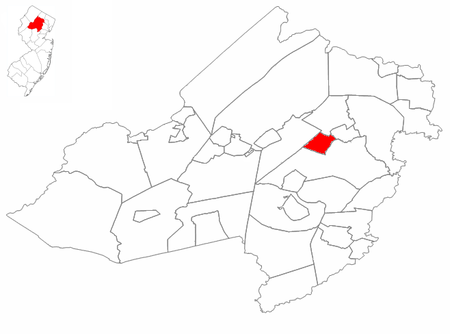 Locator map of Mountain Lakes