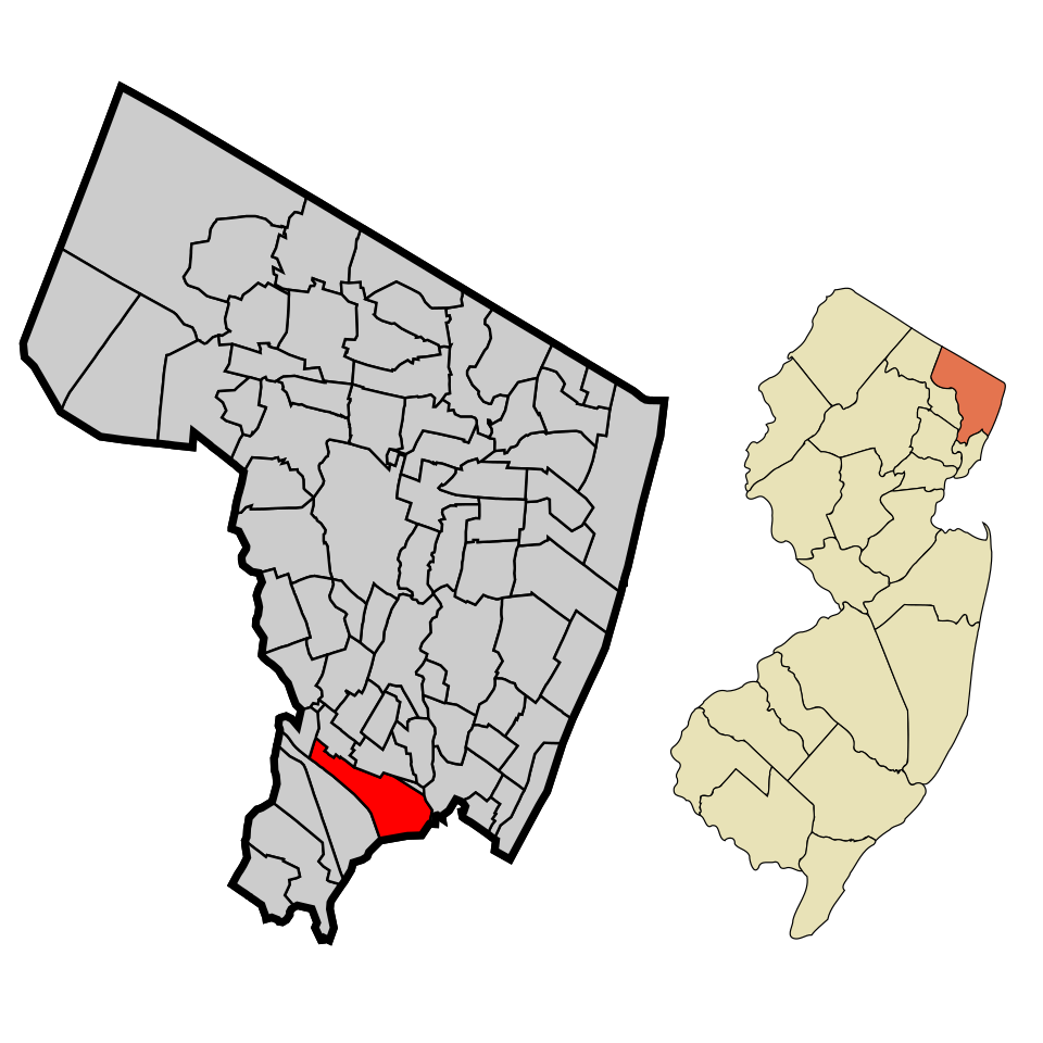 Locator map of Carlstadt