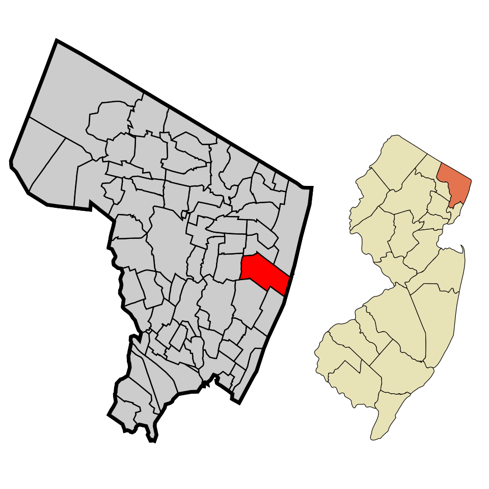 Locator map of Tenafly