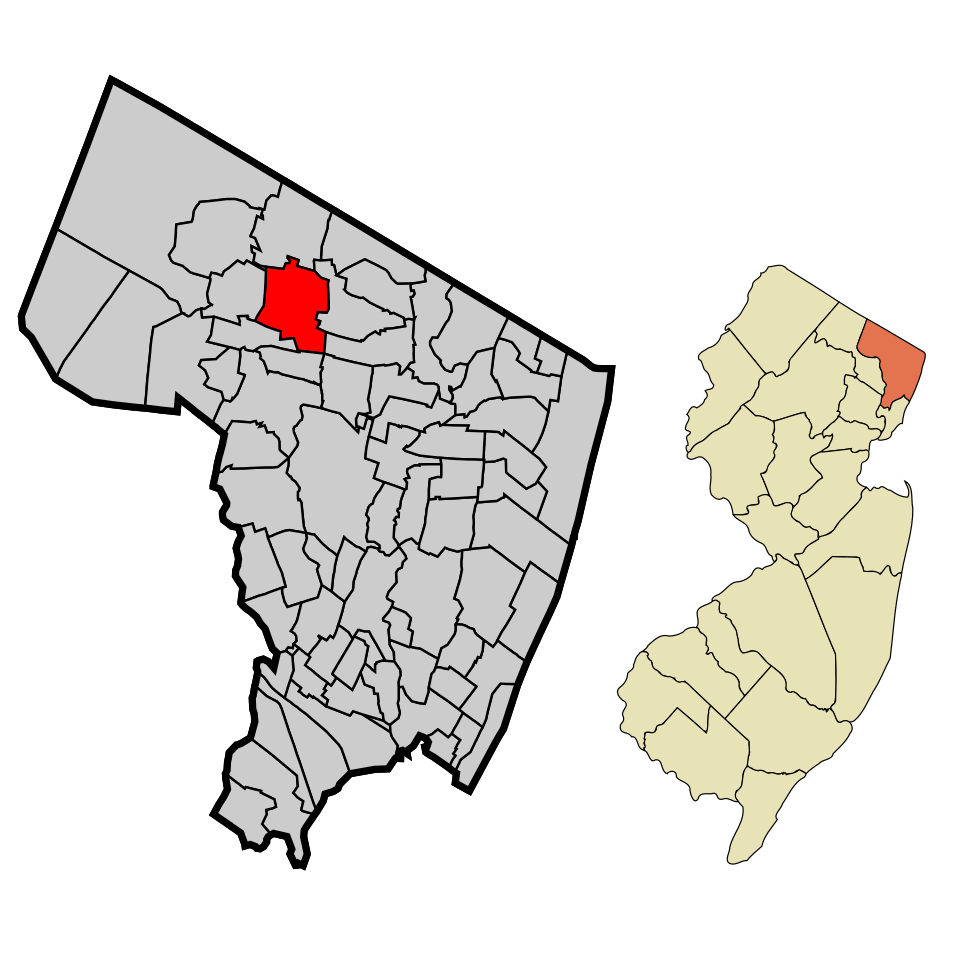 Locator map of Saddle River