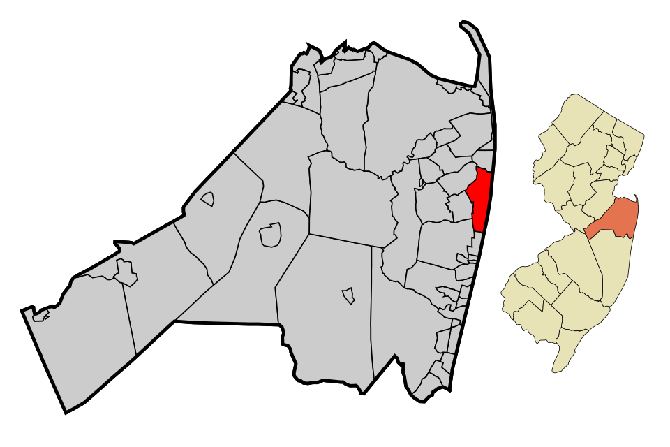 Locator map of Long Branch