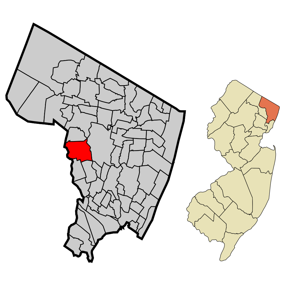 Locator map of Fair Lawn
