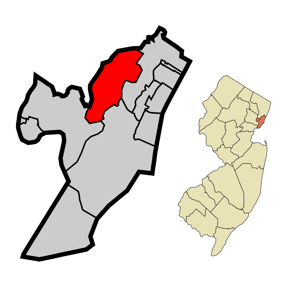 Locator map of Secaucus