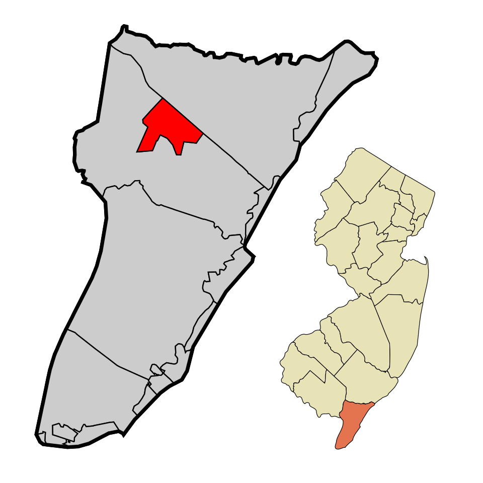 Locator map of Woodbine