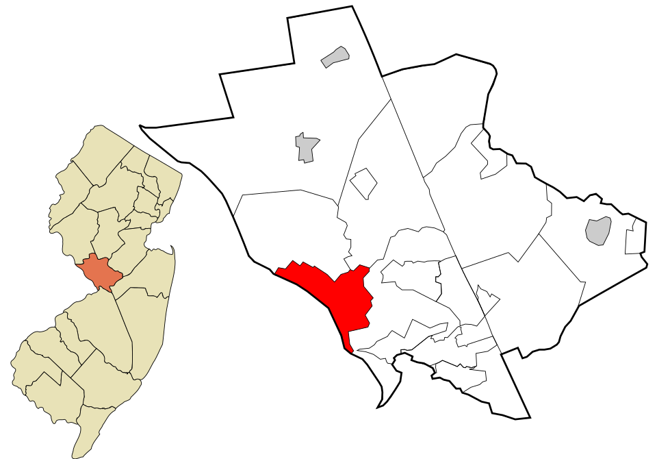 Locator map of Trenton