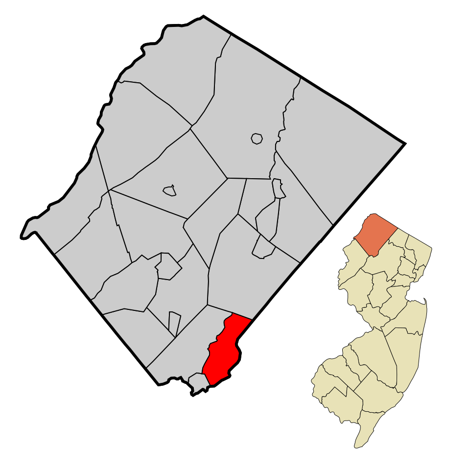 Locator map of Hopatcong