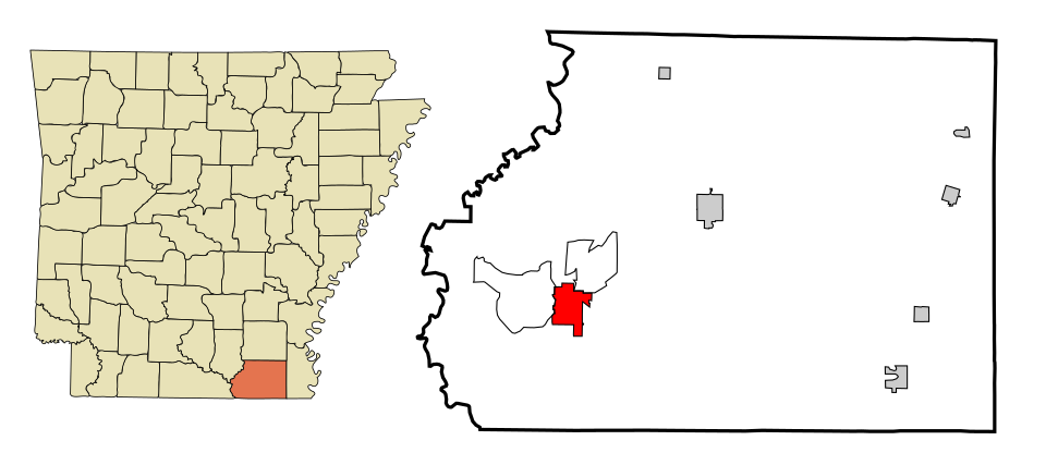 Map of Crossett