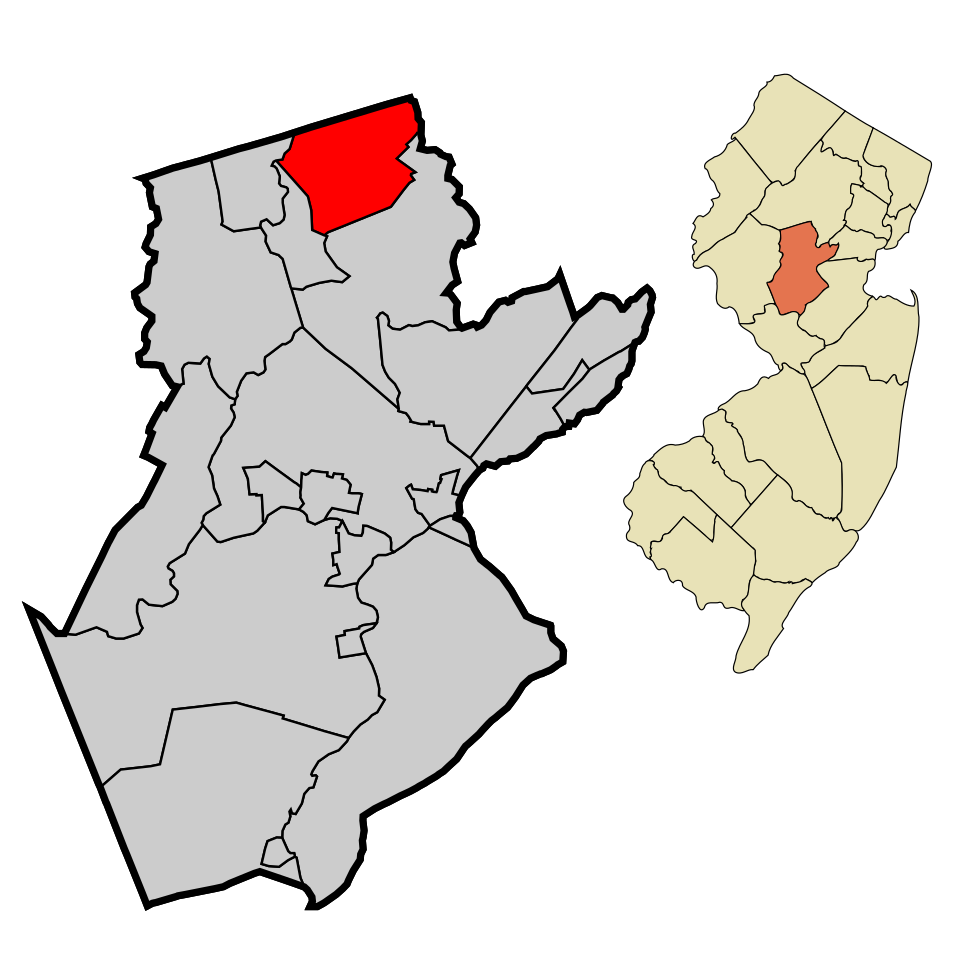 Locator map of Bernardsville