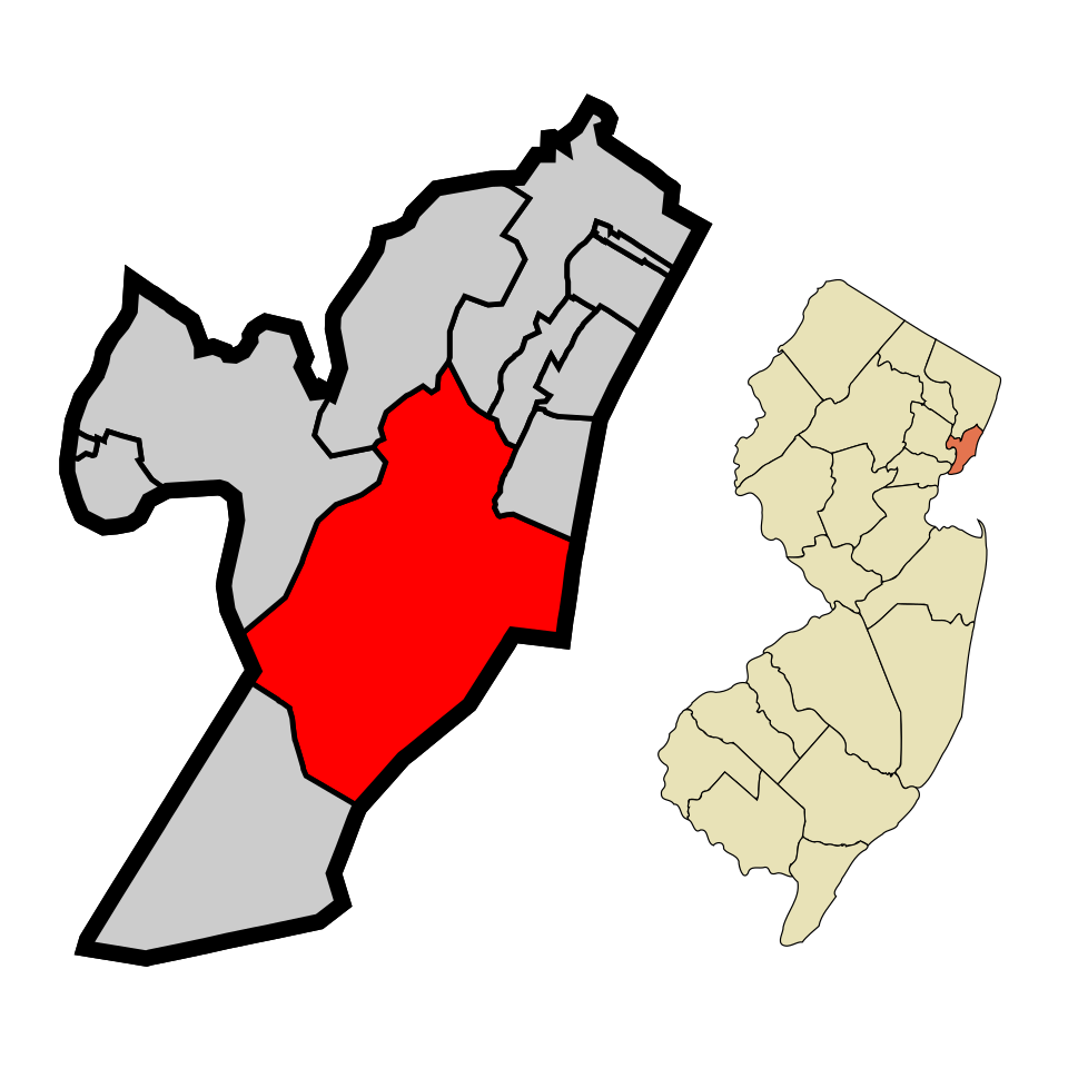 Locator map of Jersey