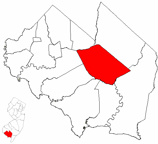 Locator map of Millville