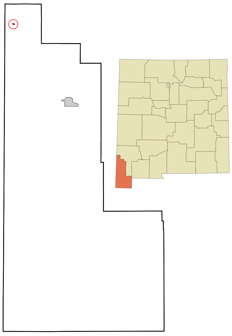 Locator map of Virden