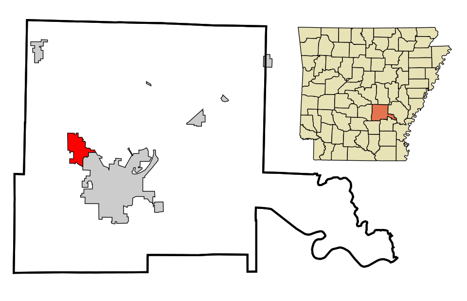 Locator map of White Hall
