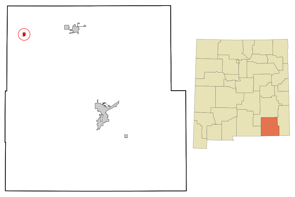 Locator map of Hope