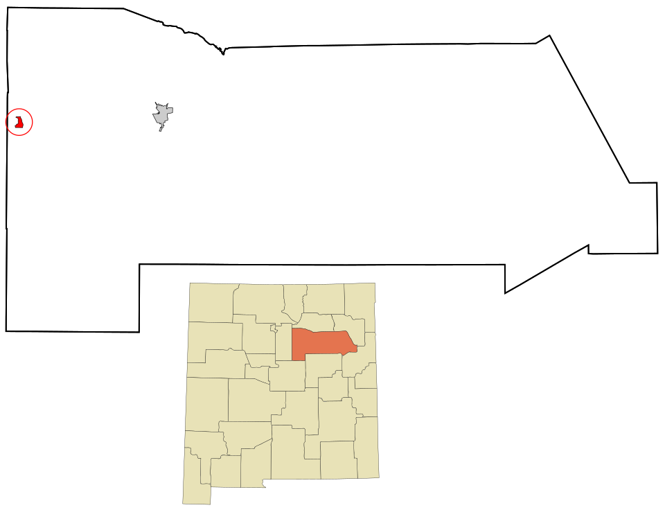 Locator map of Pecos