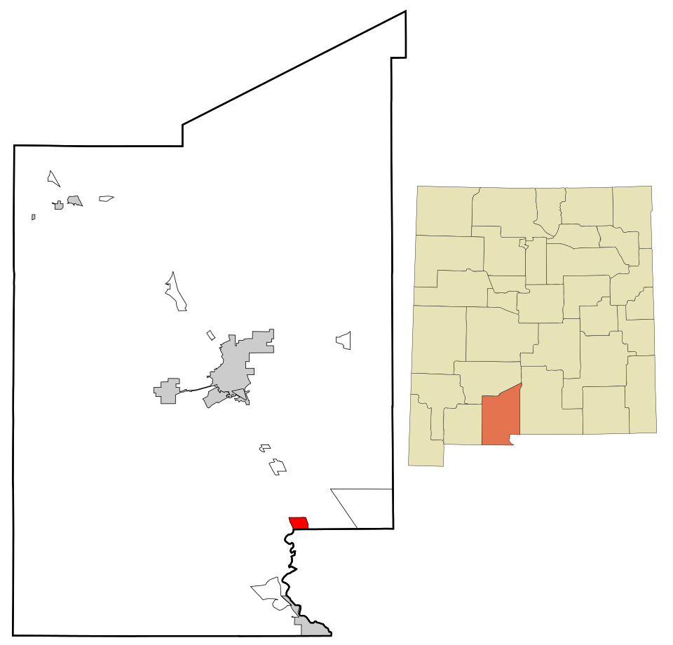 Locator map of Anthony