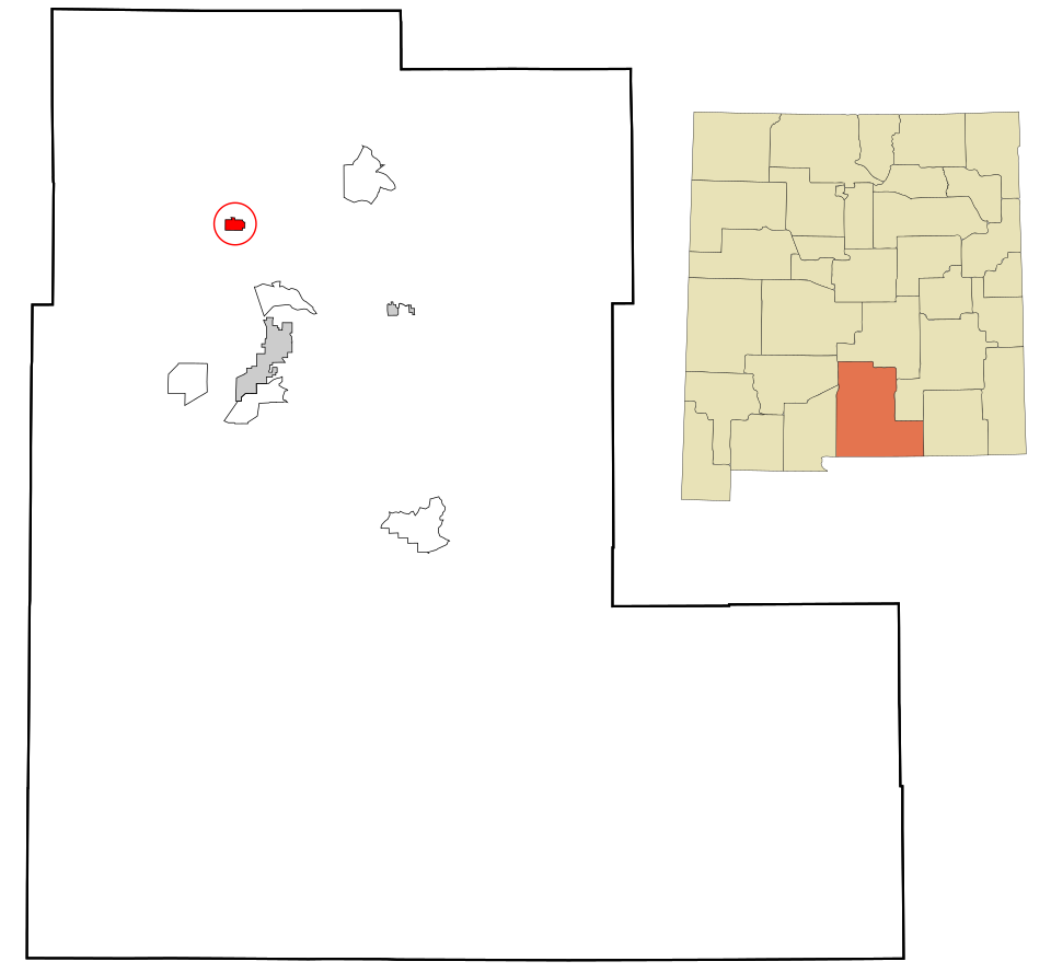 Map of Tularosa