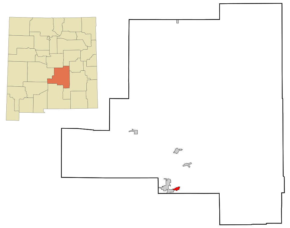Locator map of Ruidoso Downs