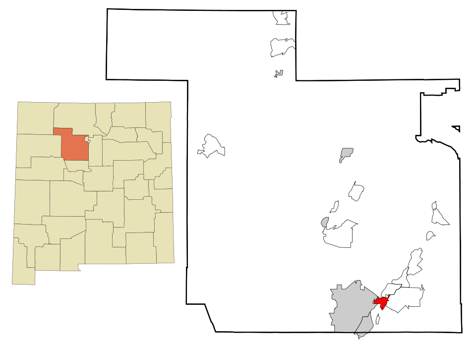 Locator map of Bernalillo