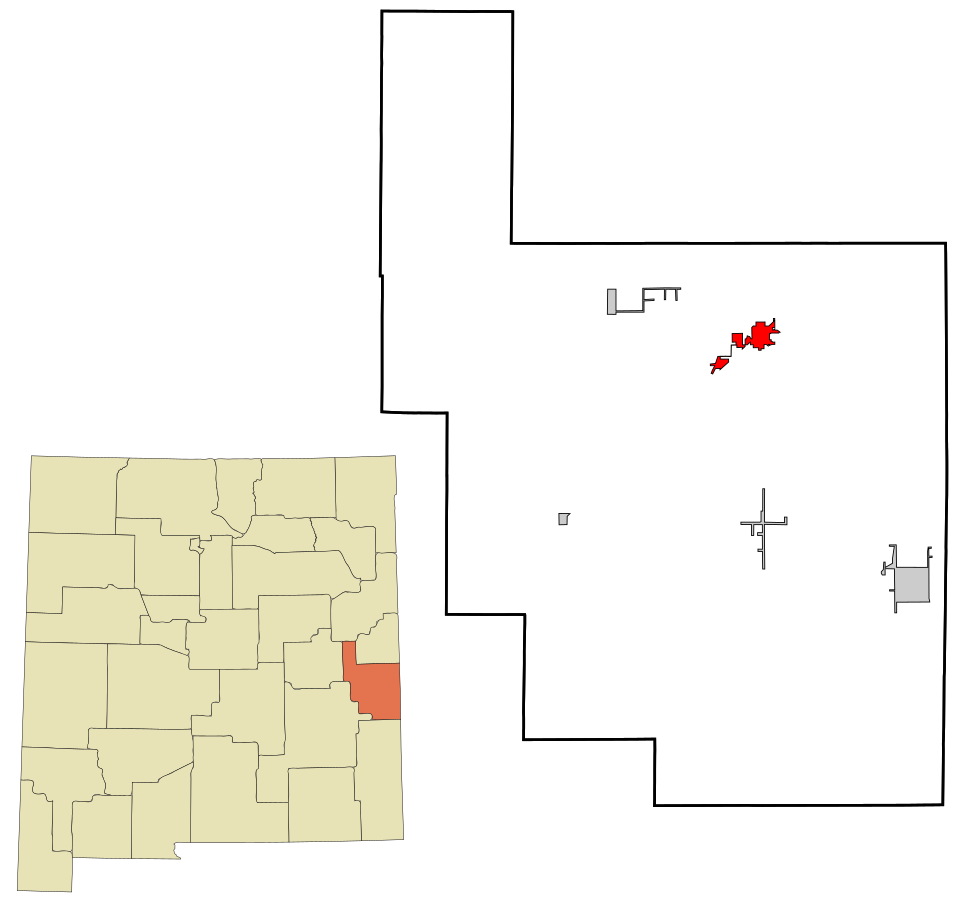 Locator map of Portales