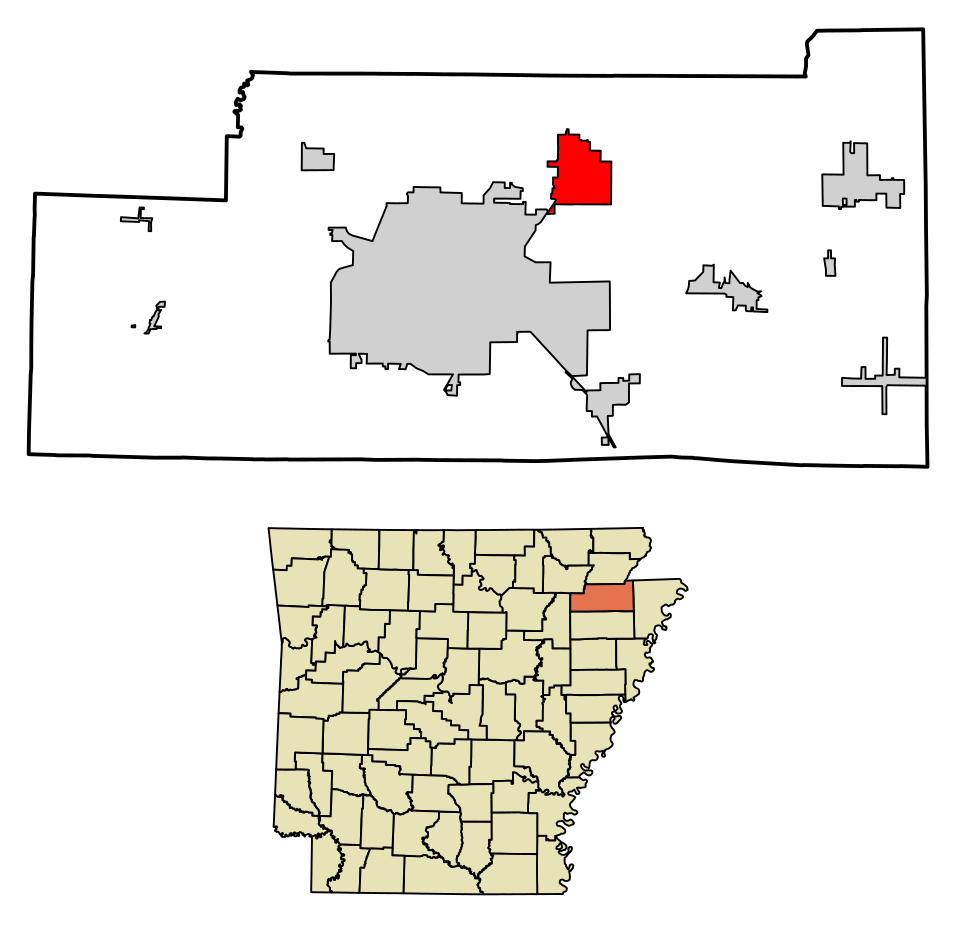 Map of Brookland