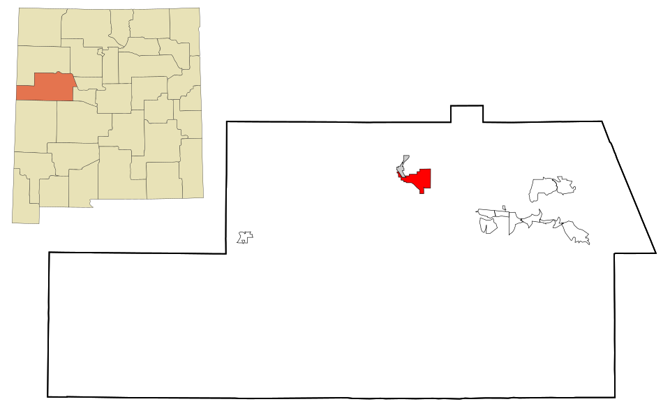 Locator map of Grants