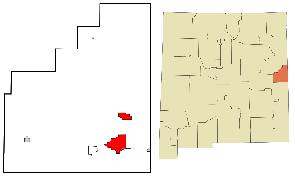 Locator map of Clovis