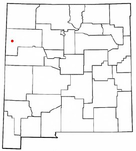 Locator map of Gallup