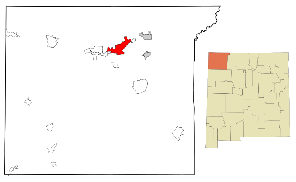 Locator map of Farmington