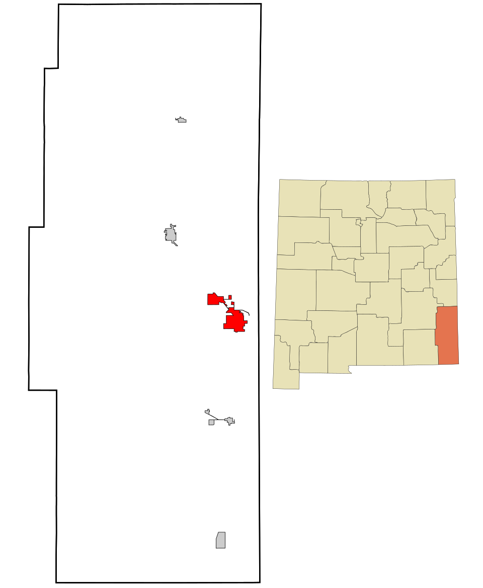 Locator map of Hobbs
