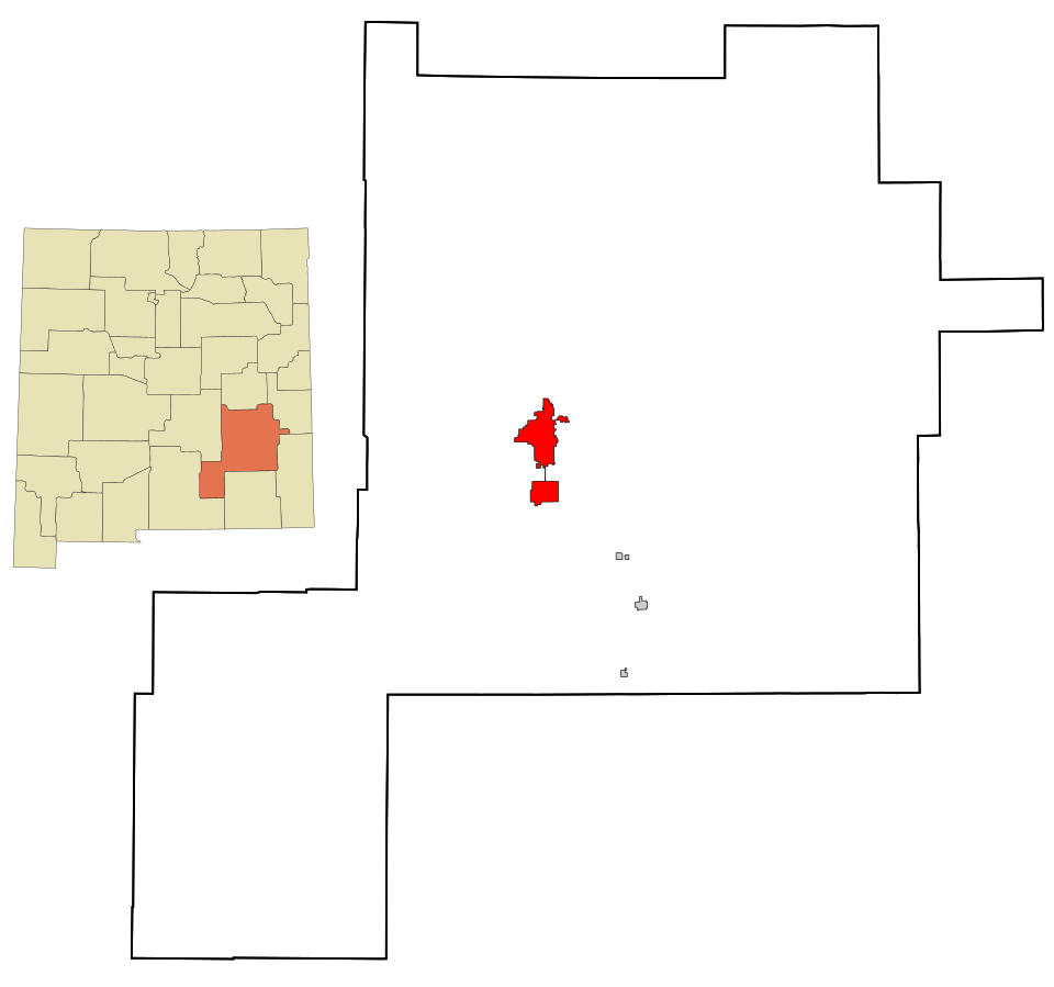 Locator map of Roswell