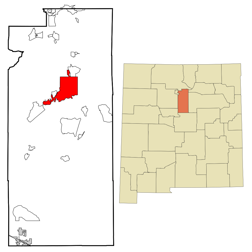 Locator map of Santa Fe