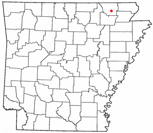 Locator map of Pocahontas