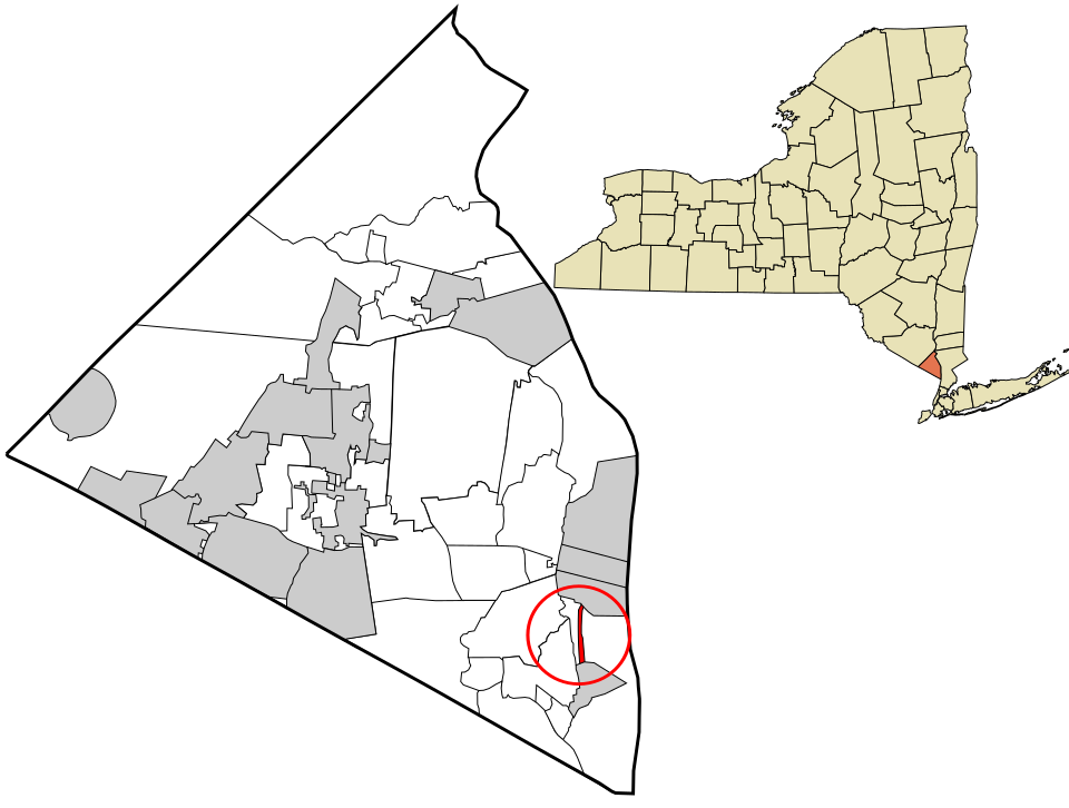 Locator map of Grand View-on-Hudson