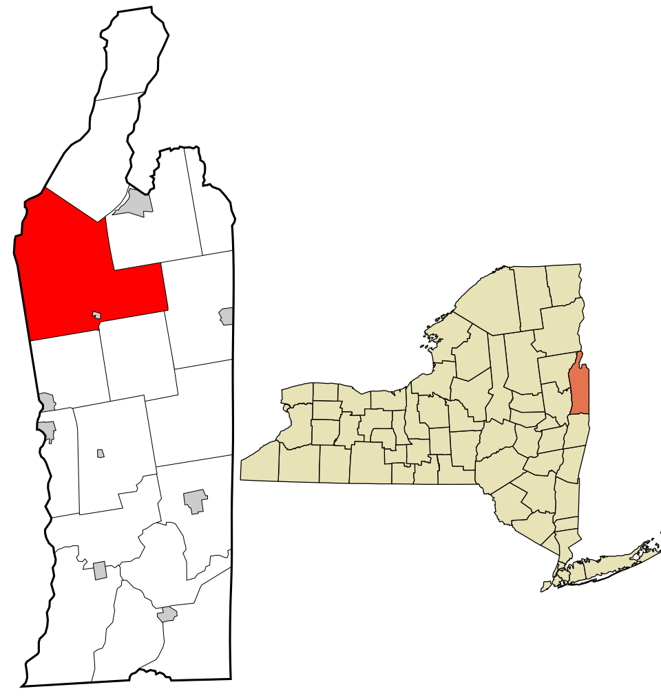 Locator map of Fort Ann