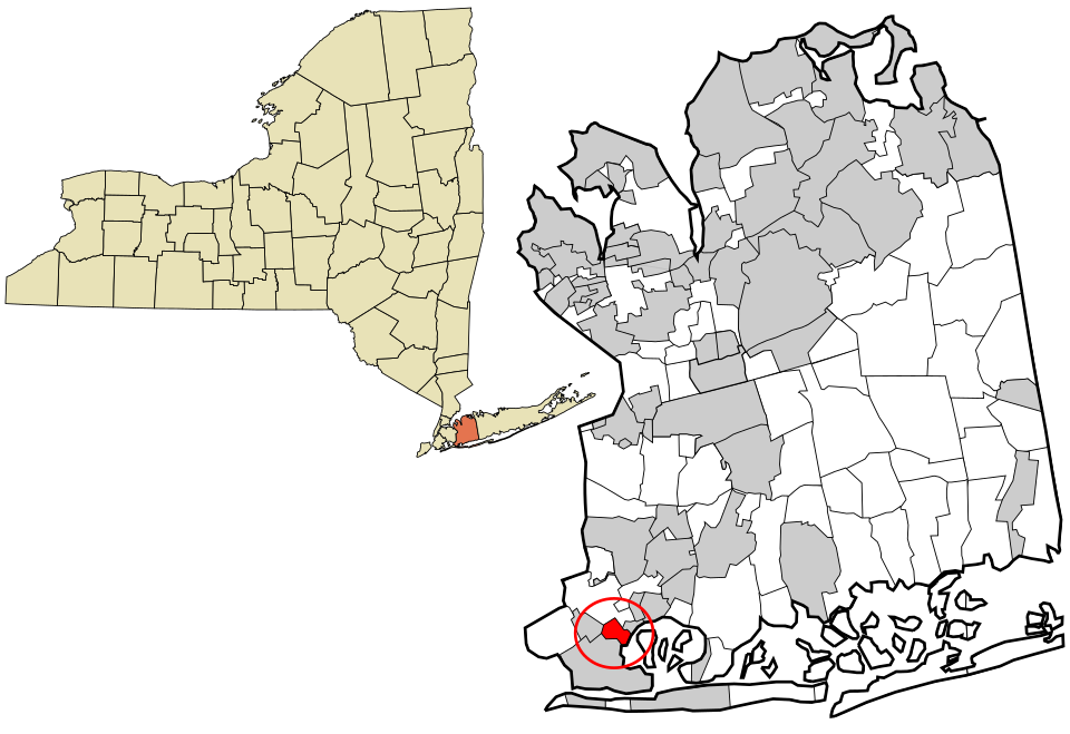 Locator map of Woodsburgh