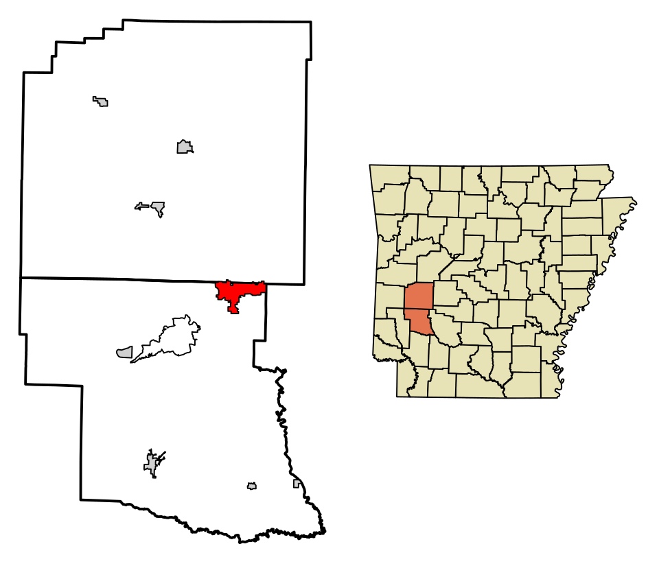 Locator map of Glenwood