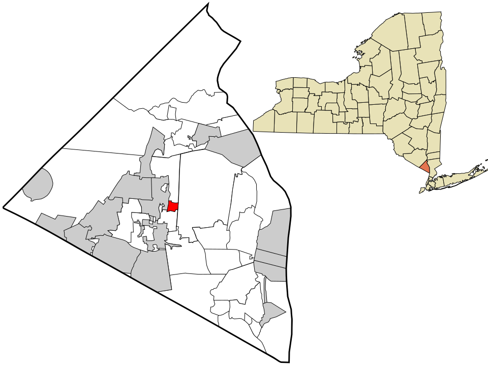Locator map of New Square