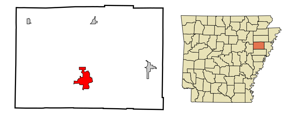 Map of Wynne
