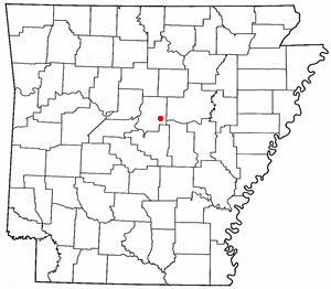 Locator map of Vilonia