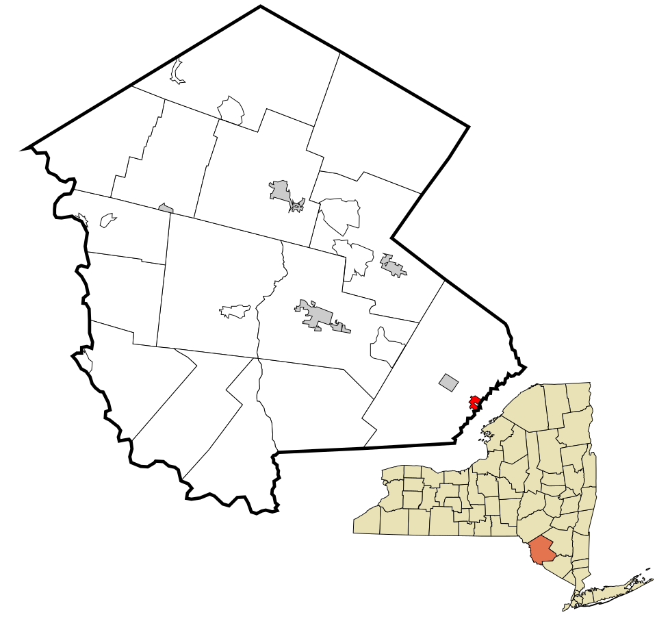 Locator map of Bloomingburg