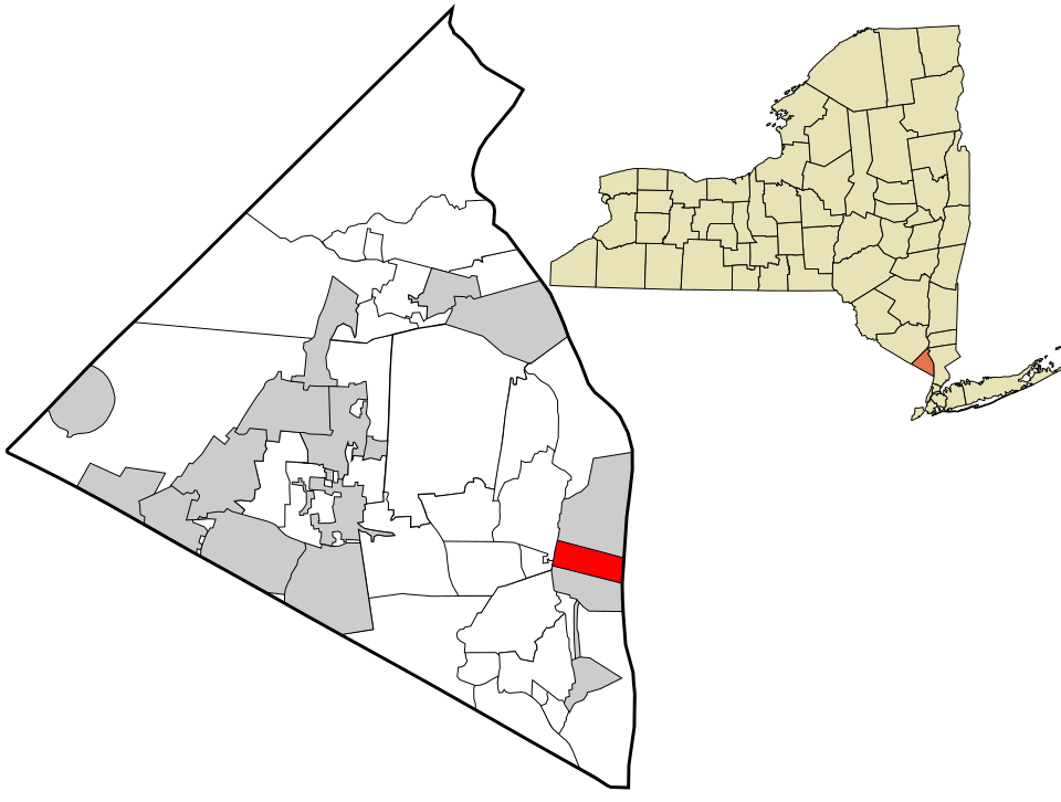 Locator map of Nyack