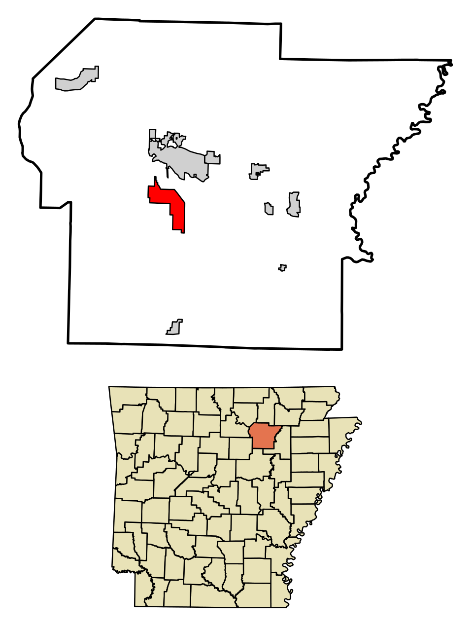 Locator map of Southside